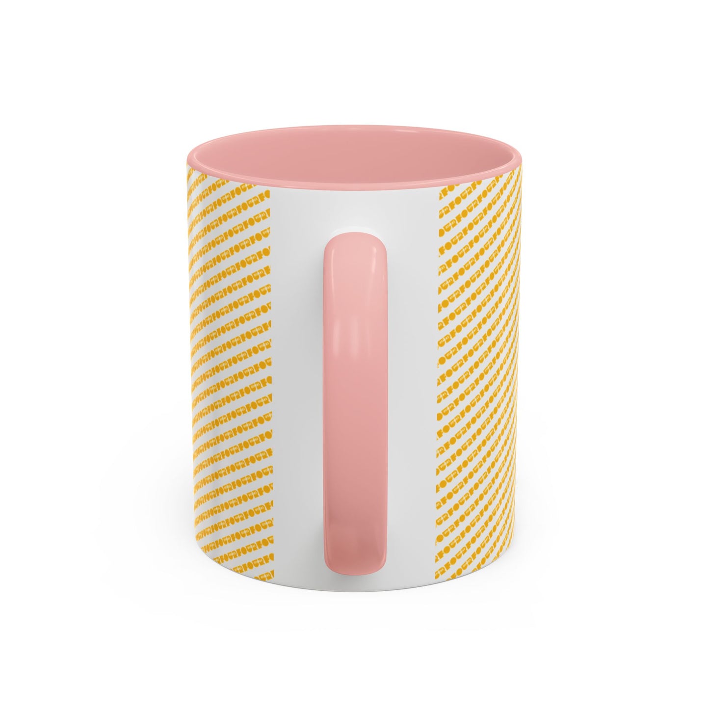 Bright Striped Accent Coffee Mug - 11 & 15oz - Cheerful Drinkware for Home & Office