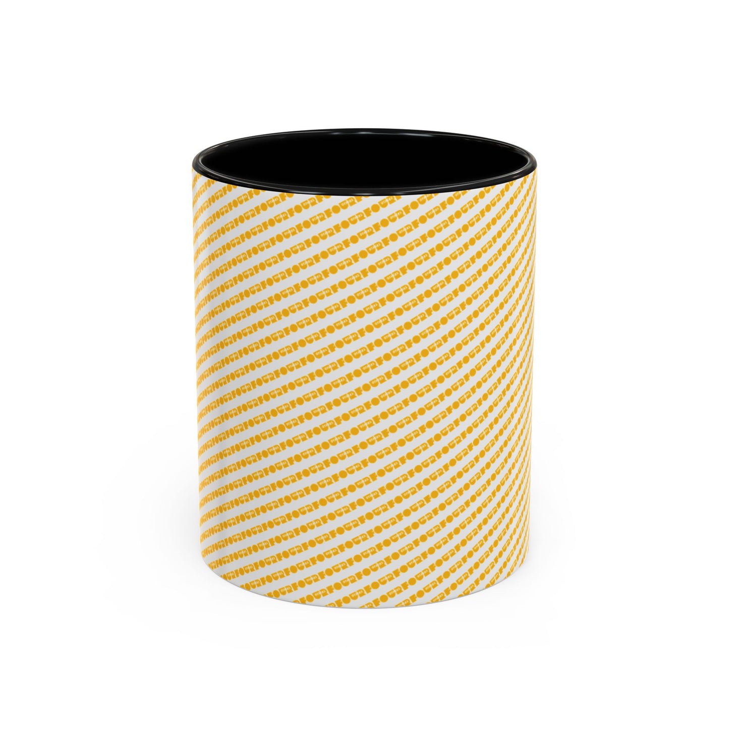 Bright Striped Accent Coffee Mug - 11 & 15oz - Cheerful Drinkware for Home & Office