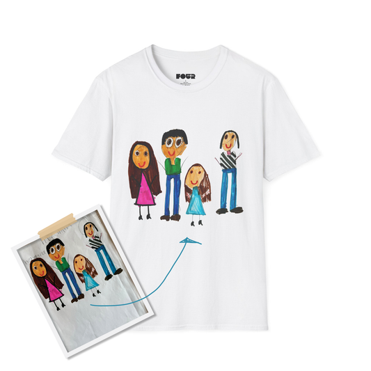 Wear Their World: Personalised Kids' Artwork T-Shirt