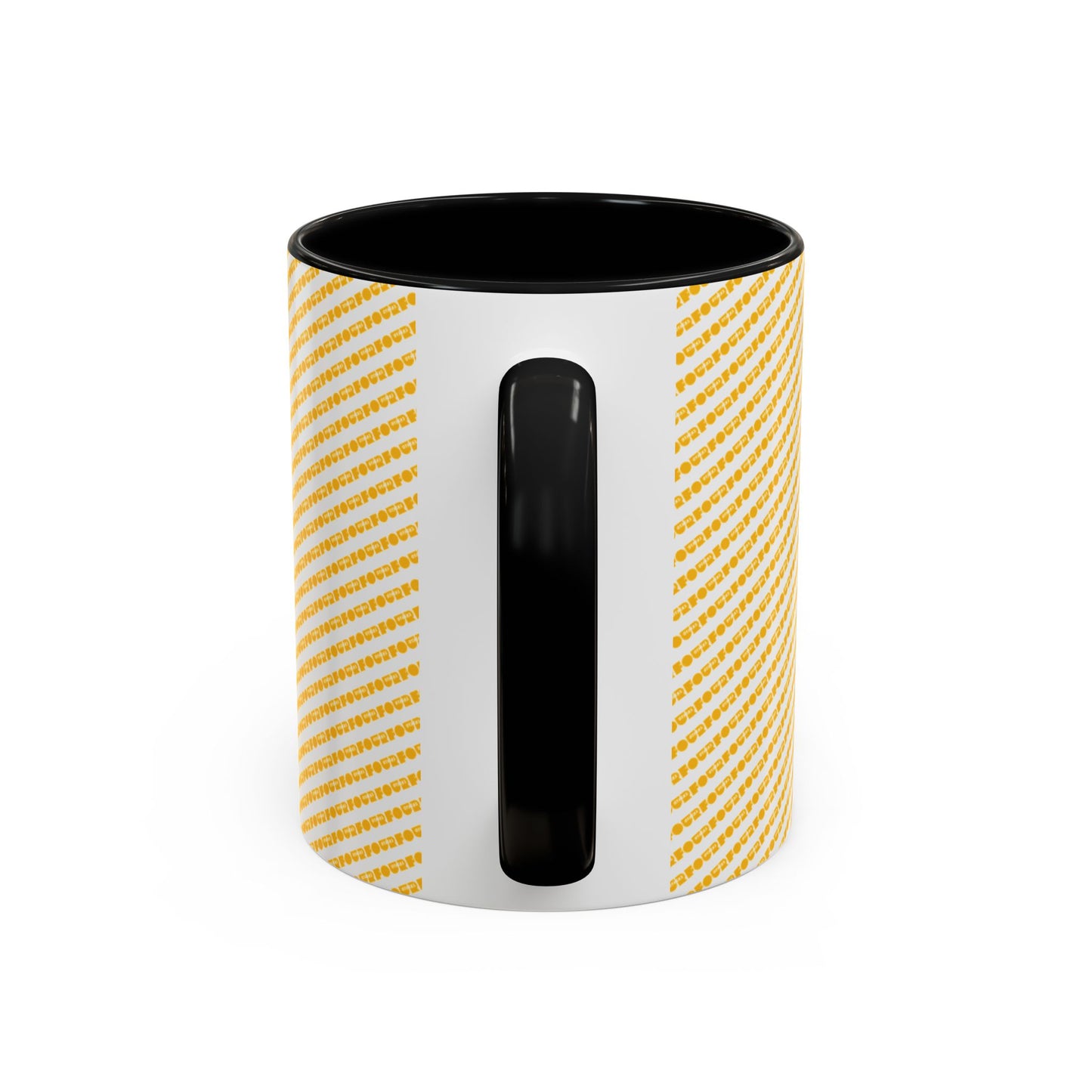 Bright Striped Accent Coffee Mug - 11 & 15oz - Cheerful Drinkware for Home & Office