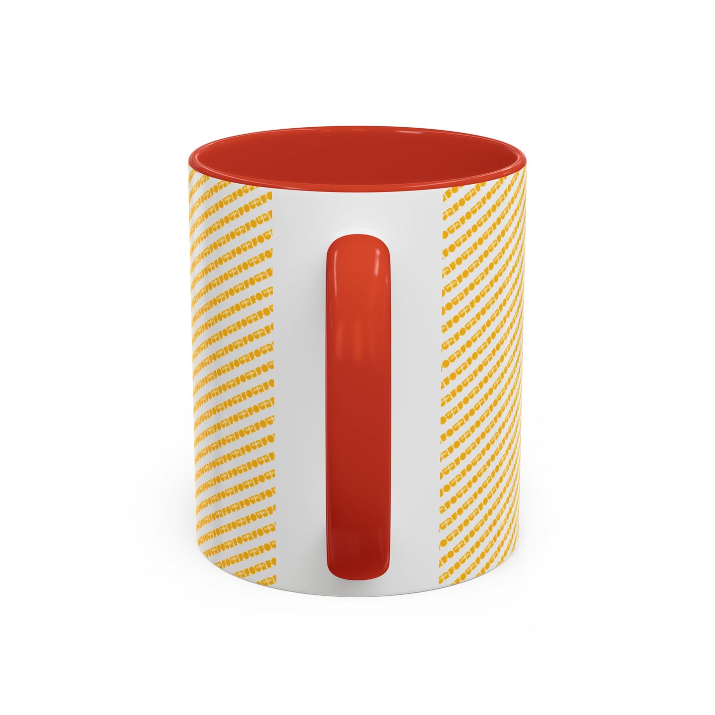 Bright Striped Accent Coffee Mug - 11 & 15oz - Cheerful Drinkware for Home & Office